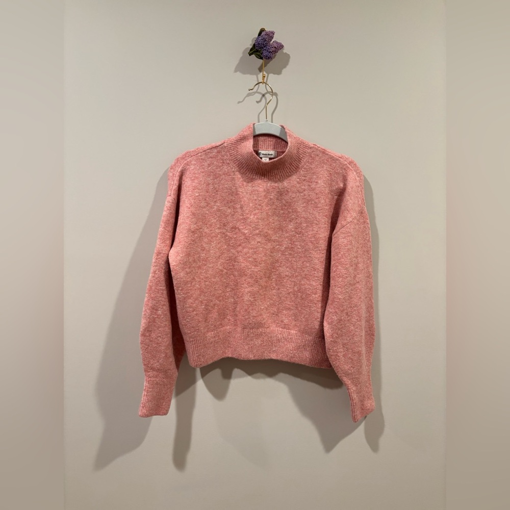 Elegant Pink Turtleneck Sweater